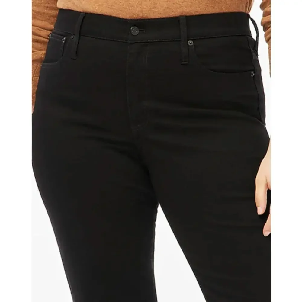 J Crew Essential Straight Jeans 31 31P P31 Black Denim NWT Crop BT024 J.Crew